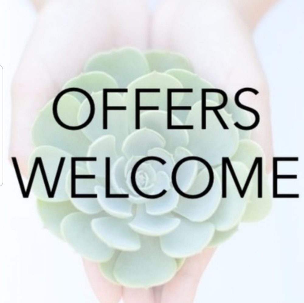 All reasonable offers are welcome!